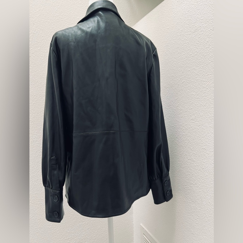 Marc New York Black Faux Leather Women's Jacket - Picture 2 of 13